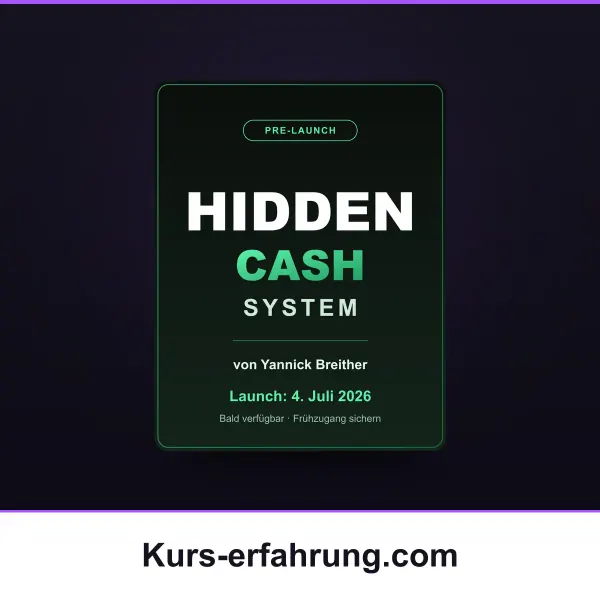 Hidden Cash System: Lohnt der Frühzugang schon? (Pre-Launch-Check)